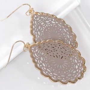 Pomina Metal Urban Vibe Colorful Dangle Drop Earrings for Women